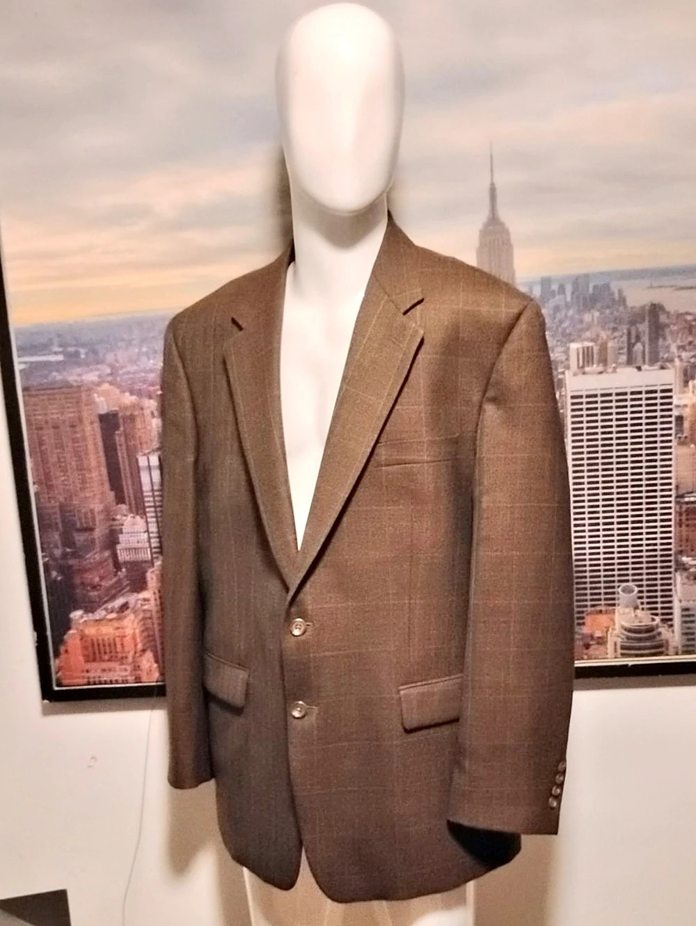 Lauren Ralph Lauren Men's Brown Wool Sport Coat